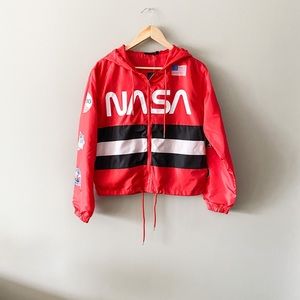 NWT Red NASA Windbreaker